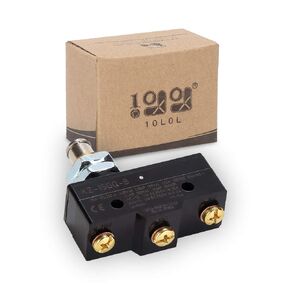 Golf Cart Brake Light Micro Switch for Club Car 1981-up and EZGO 1971-up, 3 Terminal Plunger Style, OEM# 1011439, 12374G1, 13141G1, A-5470