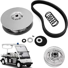 Bestauto Rear Driven Clutch Kit for Yamaha Gas Golf Cart G2-G22 1985+ Secondary Clutch Driven Kit with Belt JN6-G6201-03 JN6-G6201-04, Silver