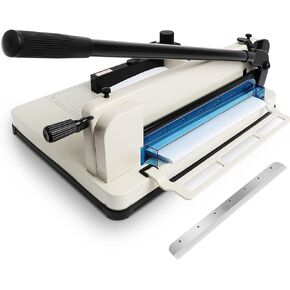 17 Inch Heavy Duty Guillotine Paper Cutter,Ultra Replacement Blade for Free 400 Sheets Cortadora de Papel for Office Home School