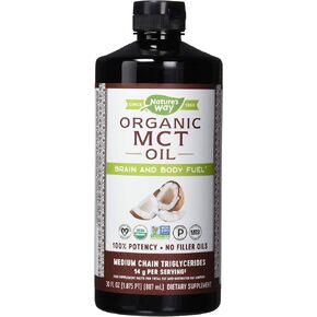 Nature's Way Nature's Way Mct Oil from Coconut Pure Source, No Filler Oils, 14 G of Mcts Per Serving, 30 Fl Oz (Pack of 6)