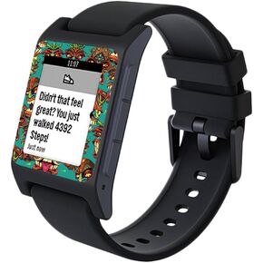 MightySkins Skin Compatible with Pebble 2 SE Smart Watch - Crazy Tikis | Protective, Durable, and Unique Vinyl Decal wrap Cover | Easy to Apply, Remove, and Change Styles | Made in The USA