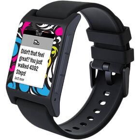 MightySkins Skin Compatible with Pebble 2 SE Smart Watch - Swirly | Protective, Durable, and Unique Vinyl Decal wrap Cover | Easy to Apply, Remove, and Change Styles | Made in The USA
