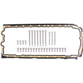 NewYall Engine Oil Pan Gasket with Bolts