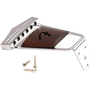 6 String Guitar Trapeze Tailpiece Bridge for Jazz Archtop Guitar Replacement
