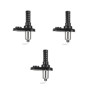 Hood Mount Pin Switch Door Jamb Alarm Flange Light Hood Universal Adjustable Car Truck Boat Momentary Nickel Plated with Rubber Boot 20A 12Vdc 3 Pcs