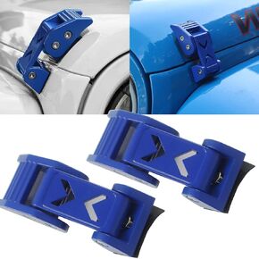 طقم مزلاج غطاء محرك السيارة STANVEE متوافق مع Jeep Wrangler JK JKU 2007-2018 وJeep Wrangler JL JLU Gladiator JT 2007-2023 (أصفر)