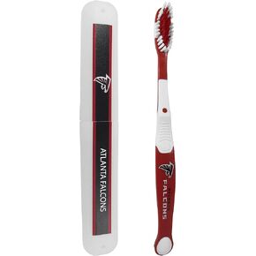 Siskiyou Sports NFL Atlanta Falcons Unisex Travel Set Toothbrush and Travel Case, White, One Size