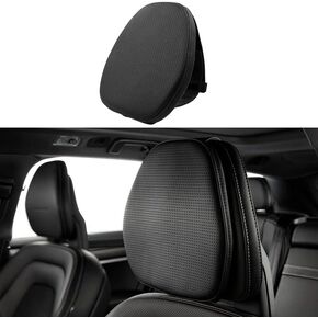 Car Headrest Pillow for Volvo XC90 XC60 S90 V90 XC40 S60 V60 Premium Interior Accessories Headrest Support for Driver or Front Passenger Seat (Black 1 pcs)