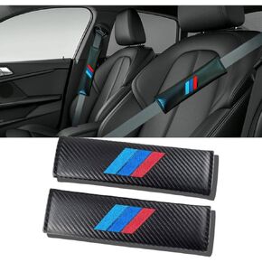 Car M 3 Color seat Belt Cover Carbon Fiber Texture car seat Belt pad Cover Soft and Comfortable Suitable for Any Car Model