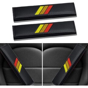Car M 3 Color seat Belt Cover Carbon Fiber Texture car seat Belt pad Cover Soft and Comfortable Suitable for Any Car Model