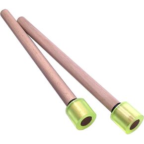 Steel Drum Pan Mallets Sticks 13" Rubber Drumstick for Playing Tenor Steelpan, Steel Tongue Drum with Wooden Handle