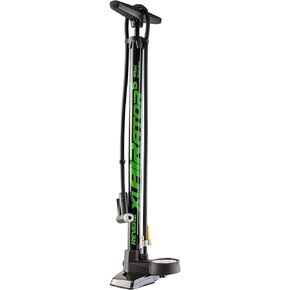 REVERE XLAIRATOR 5 Bike Floor Pump:160 PSI, fits Presta and Schrader valve. Versatile Inflation for Road & Gravel Bikes, Mountain Bikes, Kids Bikes, and Sports Balls – Large Gauge, Extended Reach Hose