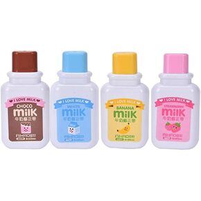 4PCS Cute Milk Bottle Style Correction Tape Office School Supplies (Random Color)