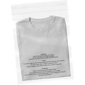 Poly Bags with Suffocation Warning -Self Sealing Clear Poly Bags for Clothing, shipping and Fba - 6x9" - Pack of 100 - Ideal for Retail Packaging. in Saudi Arabia