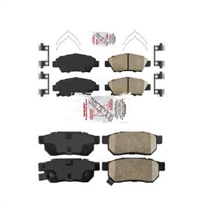 Front Rear Ceramic Disc Brake Pads Kit For Honda Fit Vehicles Manufactured In Mexico KNF-101512
