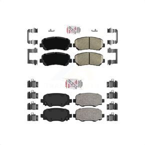 Front Rear Ceramic Disc Brake Pads Kit For Jeep Cherokee Chrysler 200 KNF-101547