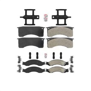 Front Rear Semi-Metallic Disc Brake Pads Kit For 2009-2009 GMC Chevrolet C4500 Kodiak Topkick C5500 2 Piston Caliper Driveline Parking KNF-101638
