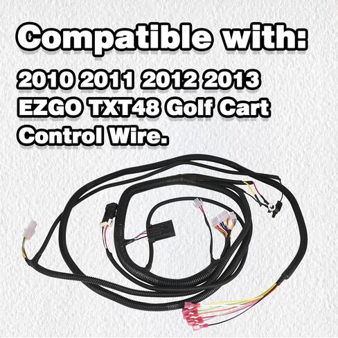 CULMKARI Golf Cart Control Wire/Main Wiring Harness w/Port Fits for 2010-2013 EZGO TXT48 Replace 625805 in Saudi Arabia