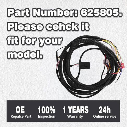 CULMKARI Golf Cart Control Wire/Main Wiring Harness w/Port Fits for 2010-2013 EZGO TXT48 Replace 625805 in Saudi Arabia