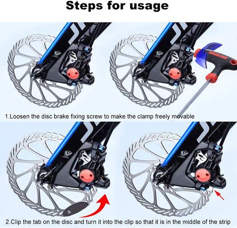 أداة محاذاة وسادة فرامل الدراجة، قطعتان من وسادة فرامل قرص MTB أداة ضبط وسادات دوارة فرامل الدراجة أدوات مساعدة للتركيب وضبط الفاصل أداة إصلاح قرص الدراجة الجبلية وملحقات ركوب الدراجات in Kuwait