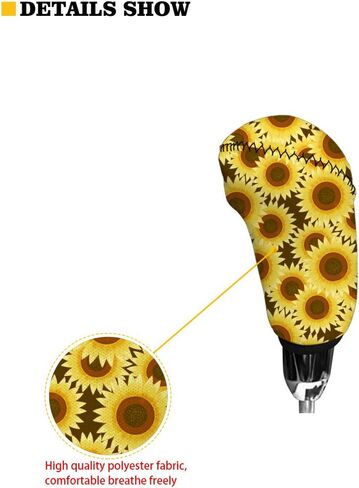 2 Pack No Slip Handbrake Cover Set with Gear Shift Cover,Cow Print White & Black Gear Shifter Cover,Update Your Car Interior Gift in Saudi Arabia