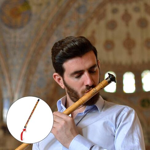 1 مجموعة/2 قطعة مزمار الخيزران المحمولة حساسة الصينية الناي آلة موسيقية للمبتدئين الموسيقار الهواة in Saudi Arabia