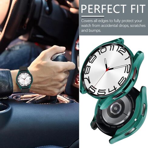 Wugongyan Case Compatible with Samsung Galaxy Watch 6 Classic 43mm 47mm Soft TPU Slim Cover Protective Bumper for Galaxy Watch 6 Classic 43mm Smartwatch Accessories(10 Colors, 43mm) in Kuwait