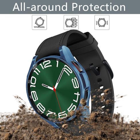 Wugongyan Case Compatible with Samsung Galaxy Watch 6 Classic 43mm 47mm Soft TPU Slim Cover Protective Bumper for Galaxy Watch 6 Classic 43mm Smartwatch Accessories(10 Colors, 43mm) in Kuwait