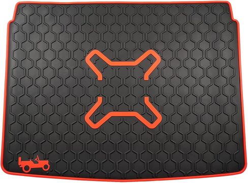 Cartist Cargo Liner متوافق مع 2015-2023 Jeep Renegade Trunk Mat Car Rear Boot Liner Black-Red in Saudi Arabia