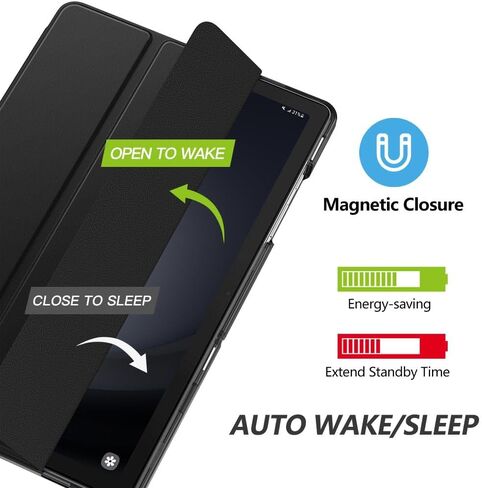 MoKo Case for Galaxy Tab A9+/A9 Plus 11 inch 2023, Slim Stand Protective Smart Cover with Hard PC Translucent Back Shell for Tab A9 Plus Tablet (SM-X210/X216/X218), Auto Wake/Sleep, Agave Green in Kuwait