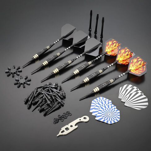 Soft Tip Darts 16g with Carry case Black/Blue/Green/Pink in Saudi Arabia