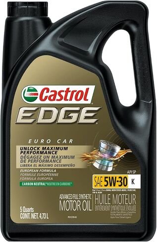 Castrol Edge 5W-30 LL Advanced Full Synthetic Motor Oil, 5 Quarts in Saudi Arabia