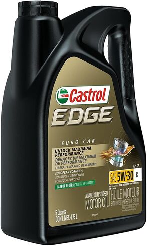 Castrol Edge 5W-30 LL Advanced Full Synthetic Motor Oil, 5 Quarts in Saudi Arabia