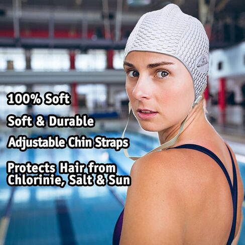 Water Gear Natural Rubber Swim Bubble Cap in Saudi Arabia