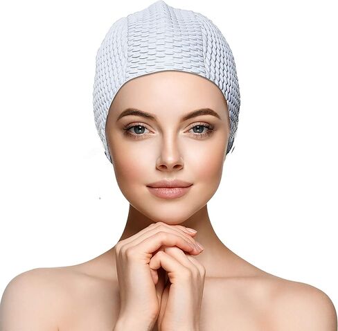 Water Gear Natural Rubber Swim Bubble Cap in Saudi Arabia