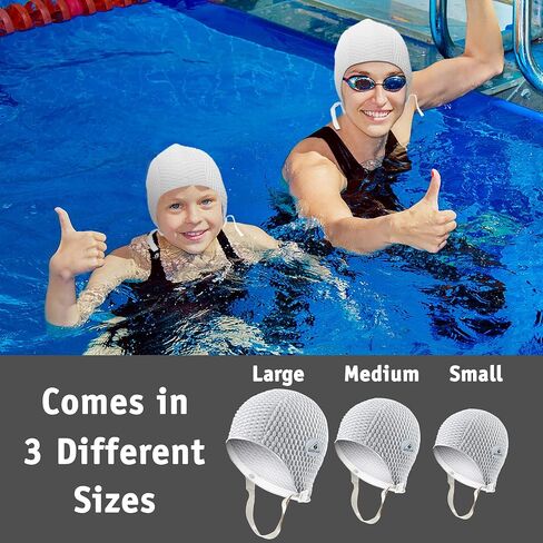 Water Gear Natural Rubber Swim Bubble Cap in Saudi Arabia