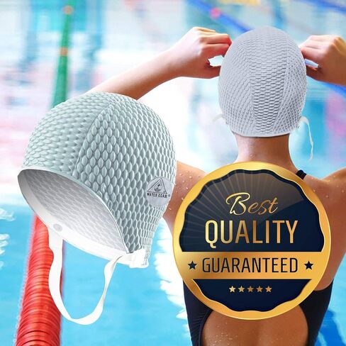 Water Gear Natural Rubber Swim Bubble Cap in Saudi Arabia