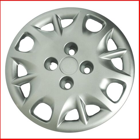 Set of 4 Wheel Cover 14 Inch Silver Bolt-On 4 Bolt Holes Universal Hubcap 3203 in Saudi Arabia