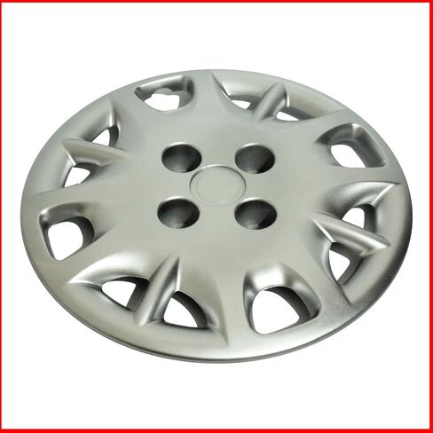 Set of 4 Wheel Cover 14 Inch Silver Bolt-On 4 Bolt Holes Universal Hubcap 3203 in Saudi Arabia