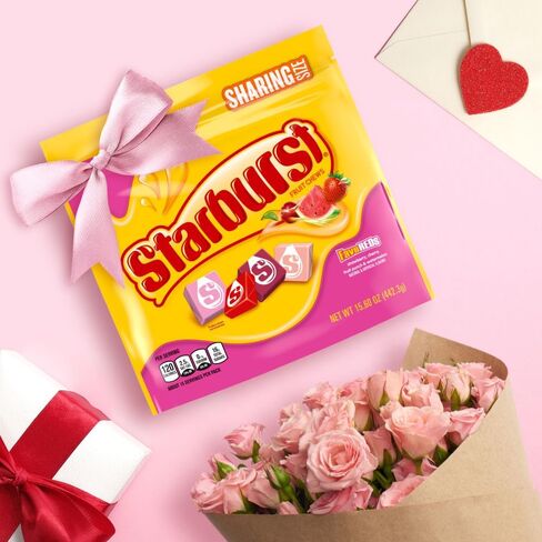 STARBURST FaveREDS حلوى مضغ الفاكهة لعيد الفصح، حجم المشاركة، كيس 15.6 أونصة in Saudi Arabia