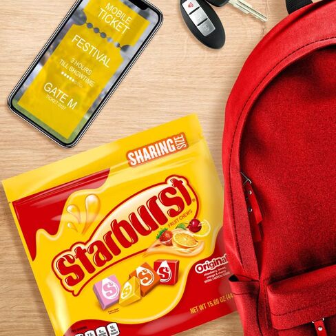 STARBURST FaveREDS حلوى مضغ الفاكهة لعيد الفصح، حجم المشاركة، كيس 15.6 أونصة in Saudi Arabia