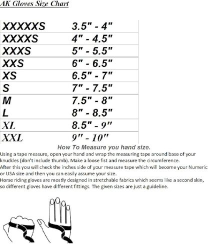 قفازات AK الاصطناعية لركوب الخيل لجميع المواسم للجنسين AKRS-6344 (L، أسود/أبيض) in Kuwait