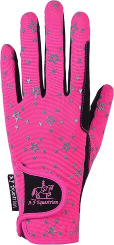 قفازات الاطفال للفتيات الفتيان للجنسين قفازات ركوب الخيل في الهواء الطلق قفازات رياضية قفازات ركوب الدراجات للأطفال أسود أزرق وردي تصميم نجمة تعمل باللمس متوافق in Kuwait
