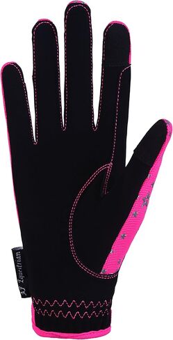 قفازات الاطفال للفتيات الفتيان للجنسين قفازات ركوب الخيل في الهواء الطلق قفازات رياضية قفازات ركوب الدراجات للأطفال أسود أزرق وردي تصميم نجمة تعمل باللمس متوافق in Kuwait