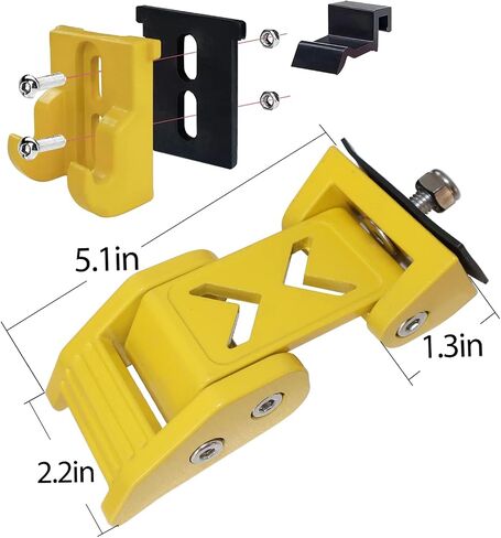 STANVEE Hood Latch Kit Compatible with Jeep Wrangler JK JKU 2007-2018 and Jeep Wrangler JL JLU Gladiator JT 2007-2023 (Yellow) in Saudi Arabia