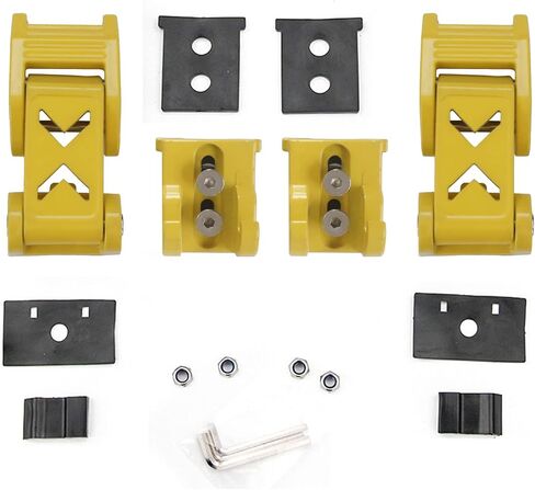 STANVEE Hood Latch Kit Compatible with Jeep Wrangler JK JKU 2007-2018 and Jeep Wrangler JL JLU Gladiator JT 2007-2023 (Yellow) in Saudi Arabia