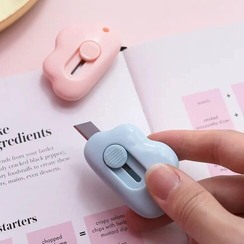 4PCS Mini Cloud Box Cutter, Cute Cloud box Cutter, Cutting Paper Blade Office School Supplies Stationery Gift in Saudi Arabia