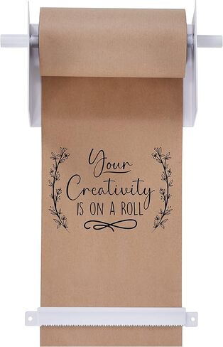 Jumbl 12" Wall Mounted Kraft Paper Dispenser | Hanging Paper Roll with Cutter for Kitchen, DIY Room, Office, Business, & More | Great for to-Do Lists, Menus, Grocery Lists, & Art Projects in Saudi Arabia