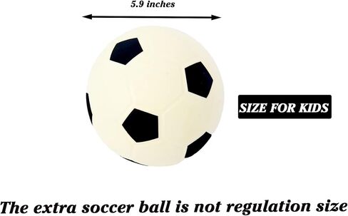 Porayhut Pop up Soccer Goal and Ball Sets, Portable Soccer Net for Training,Set of 2, Easy Assembly with Compact Carrying Bag,Gift for Kids with Pump and 8 Stakes in Saudi Arabia