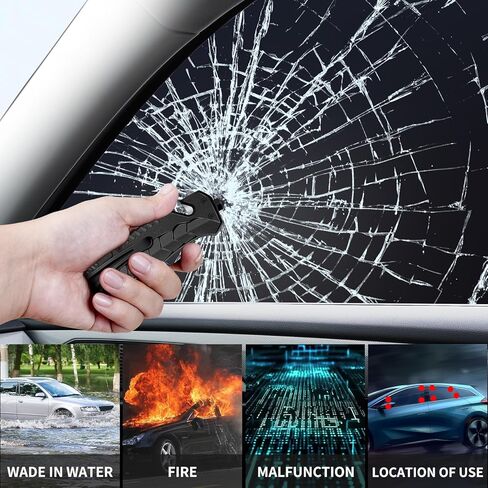 قاطع النوافذ وقاطع حزام الأمان، أداة آلية للهروب في حالات الطوارئ، قدرة على كسر الزجاج ووظيفة موثوقة لقطع حزام الأمان، ضرورية لسلامة كل سيارة in Kuwait